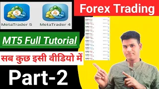 MT5 Full Tutorial For Beginners l A to Z जानकारी l Meta Trade 5,4 Use कैसे करें l #forextrading