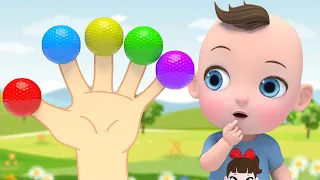 Finger Family & Color Ball Song | 핑거패밀리 손가락 가족 노래 라임튜브 애니메이션 Nursery Rhymes For Kids