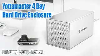 4-Bay External HDD Enclosure from Yottamaster - Unboxing, setup, & Review