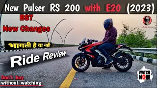 2023 New Model Pulsar Rs200 E20 Bs7 OBD2 Ride Review || Price, Mileage || Better Then Yamaha R15 V4