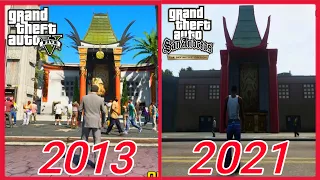 GTA V VS GTA San Andreas Definitive Edition VS GTA IV Details And Graphics Comparison