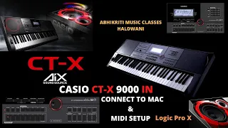 HOW TO CONNECT CASIO CT-X 9000 KEYBOARD IN MacBook Air M1  USE AS A MIDI IN Logic PrO X