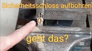 Zylinderschloss öffnen geht das?