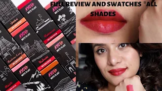 *NEW NYKAA MATTE TO LAST MINI LIQUID LIPSTICK REVIEW AND SWATCHES **all shades