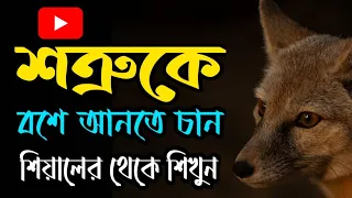 শিয়ালের থেকে এই শিক্ষা শত্রুকে বশে আনতে শেখাবে || Life Changing Best Bangla Motivational Story