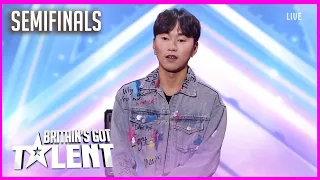 Junwoo: Magician Leaves Judges In Awe With Musical Cards!🇰🇷 | Semi Finals Britain's Got Talent 2022