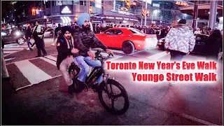 New Year's Eve walk down Yonge Street to Dundas Sq