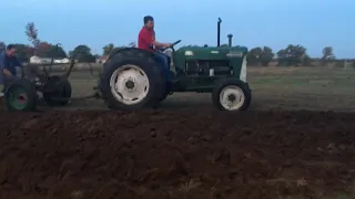 Oliver 550 plowing with 2 bottom trip plow