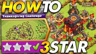 HOW TO 3 STAR THE THANKSGIVING CHALLENGE | Clash of Clans