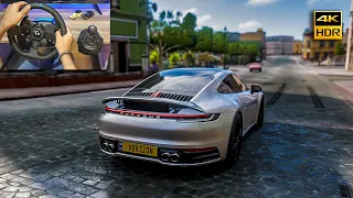 Porsche 911 Carrera S - Forza Horizon 5 Gameplay | Logitech G923