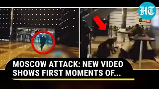 Moscow Attack: New Video Shot By Survivor Shows Gunshots, People Running, Hiding Behind… | Russia