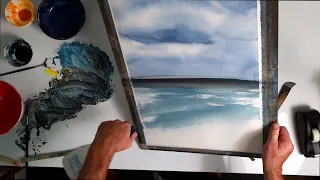 Beginners Watercolour Seascape