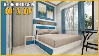 Bedroom Interior Design | 10 x 10 feet | Interior Design Ideas | Small Bedroom Design
