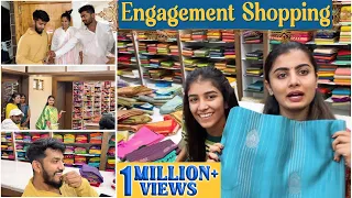 Engagement Shopping 🛍  | ವರನಿಂದ ವಧುಗೆ ಸೀರೆ | Nikhil Nisha Vlogs