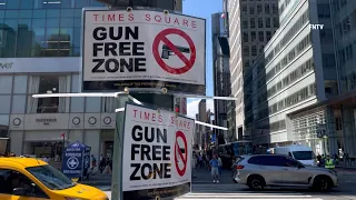 "Gun Free Zone" Signs Go Up Around Times Square and NYC