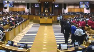 EFF forcefully removed from Parliament