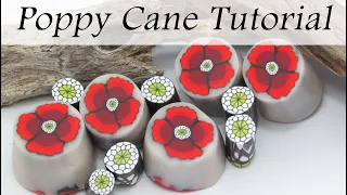 Polymer Clay Cane: Poppy Flower Cane Tutorial