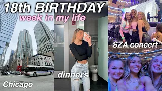 18TH BIRTHDAY WEEK IN MY LIFE | SZA concert, shopping, dinners *VLOG*