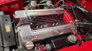 MGA Twin Cam after timing chain adjustment rev