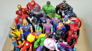 THANOS VS SPIDERMAN VS IRONMAN VS CAPTAIN AMERICA VS HULK VS CARNAGE SUPERHERO AVENGERS UNBOXING