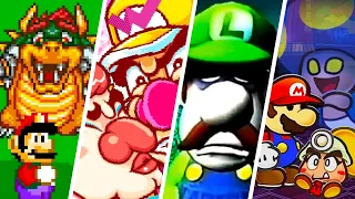 Evolution of Bad Endings in Super Mario Games (1992-2024)