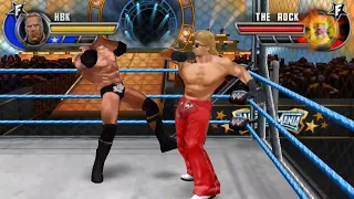 WWE All Stars PSP Matches - STEEL CAGE MATCH - Shawn Michaels vs The Rock