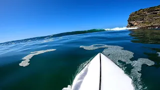 SURFING A GLASSY POINT BREAK IN OZ! (4K POV)