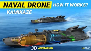 Naval Kamikaze Sea Drone How it works using Starlink Satellite
