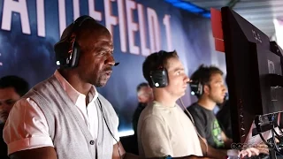 Terry Crews playing Battlefield 1 in "Battlefield Squads" at EA Play 2016