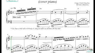 Biển Nhớ sheet pdf - piano cover