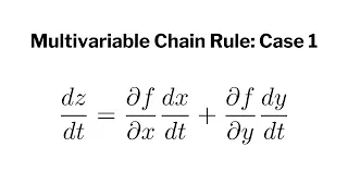 Chain Rule for Multivariable Calculus (Case 1)