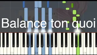 Angèle - Balance ton quoi - Medium piano tuto