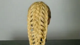 Плетение кос. Прическа для длинных волос. Braided Hairstyle