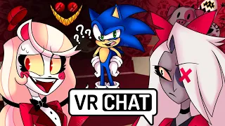 😈🔥SONIC IN HAZBIN HOTEL! 🔥😈 SONIC GETS SENT TO THE HOTEL [IN VR CHAT]