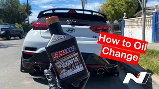 How to Change Oil on 2019+ Hyundai Veloster N