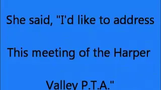 HARPER VALLEY PTA Lyrics(The Best Version On youtube!!)
