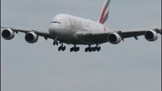 Emirates A380 🇦🇪 super Landing 🛬 Birmingham Airport |BHX| 😳