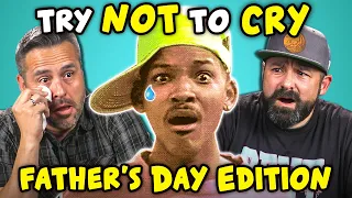 Dads React To Try Not To Cry Challenge (Father's Day)