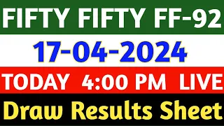 FIFTY FIFTY FF-92 | 17-04-2024 | Kerala Lottery Result
