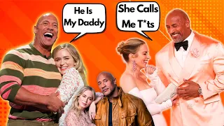 Dwayne Johnson and Emily Blunt Flirty Exchange: What Did They Say?