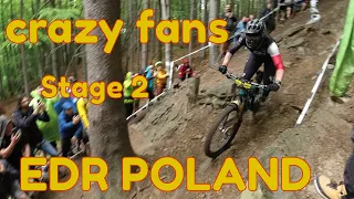 Crazy fans at Stage 2 Dziabar // EDR POLAND // BIELSKO BIALA // DH // RAW
