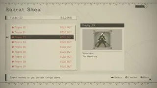 NieR:Automata buying trophies