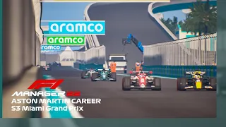 F1 Manager 22 | Aston Martin Career | So, So Close! | S3 Miami Grand Prix | Ep.50