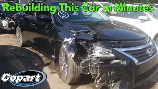 Cheap Copart Car COMPLETELY Repaired in only 12 minutes!