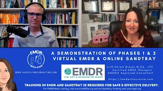 Demonstration of Phases 1 & 2 Virtual EMDR & Online Sandtray with Jackie Flynn & Rotem Brayer