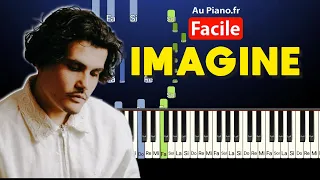 Carbonne - Imagine Piano Tutorial Karaoké Paroles