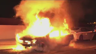1 killed in fiery overnight crash on 10 Freeway