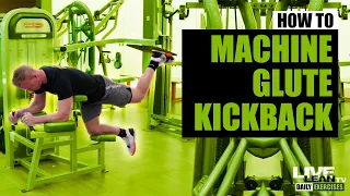 How To Do A MACHINE KNEELING GLUTE KICKBACK (Star Trac) | Exercise Demonstration Video and Guide