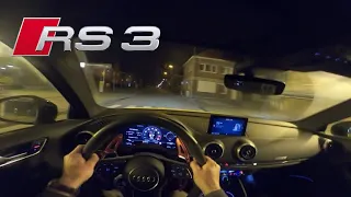 Audi RS3 Limousine Night Drive (496HP)