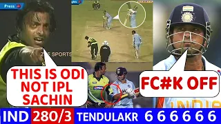 SACHIN 97 RUNS VS SHOAIB AKHTAR | INDIA VS PAKISTAN 4TH ODI 2007 | MOST SHOCKING FIGHT MOMENT EVER😱🔥